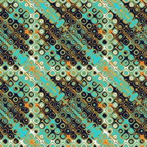 Seamless Abstract Illustration Pattern, Geometry Curved Design Ready for Textile Prints.