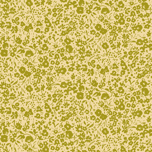 Seamless Pattern of Green Floral on Light Background Ready for Textile Prints.