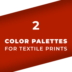 Set 02 Color Palettes for Textile Prints. Tints and Shades Chart, Colors Guide Swatches.