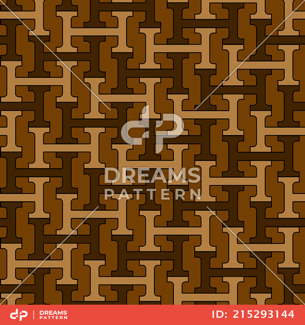 Seamless Abstract Geometric Design. Repeated Pattern for Textile Prints.