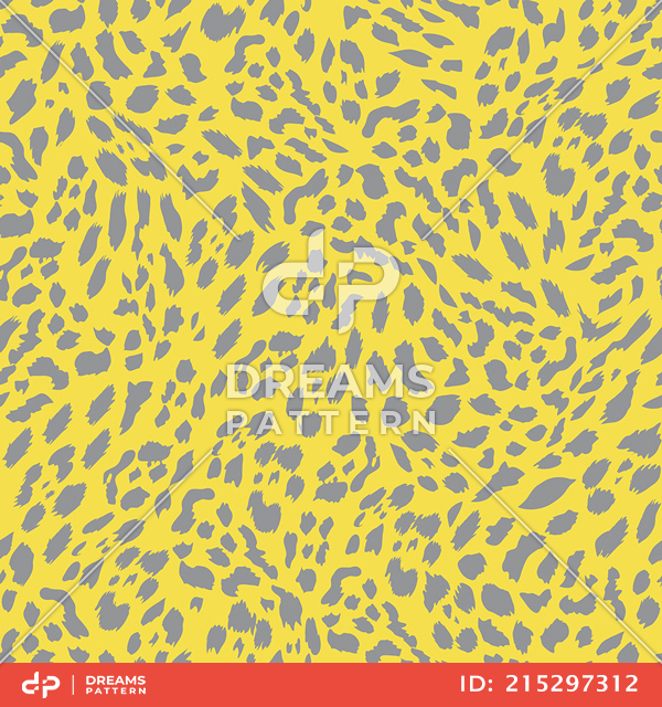 Seamless Animal Skin Cheetah Pattern, Colored Background Ready for Textile Prints.