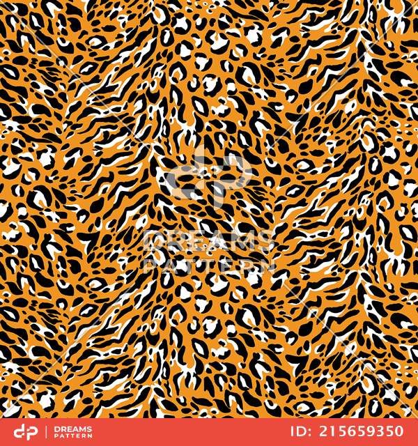 Seamless Leopard Skin Pattern for Textile Prints. Wild Cheetah Repeating Texture.