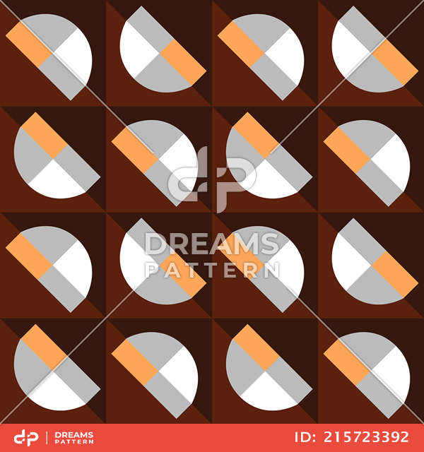 Repeated Geometric Design Abstract, Seamless Pattern Ready for Textile Prints.