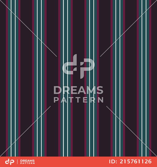 Seamless Colorful Striped Pattern, Lined Design Ready for Textile Prints.