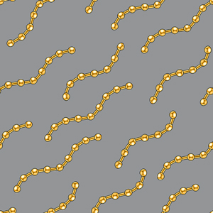 Seamless Golden Chains, Luxury Pattern on Gray Background.