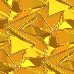 Luxury Golden Geometric Pattern, Seamless 3D Rendering Texture Ready for Textile Prints.