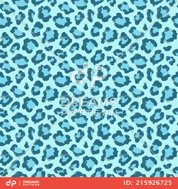 Seamless Colored Animal Skin Pattern, Repeated Leopard Skin Design.