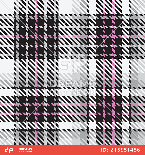 Seamless Tartan Plaid Pattern, Striped Texture Ready for Textile Prints.