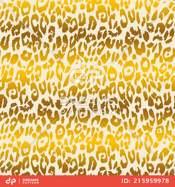 Seamless Leopard Skin Pattern, Wildlife Abstract Design with Gradient Colors.