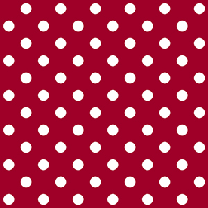 Seamless Pattern with White Polka Dots on Red, Ready for Textile Prints.
