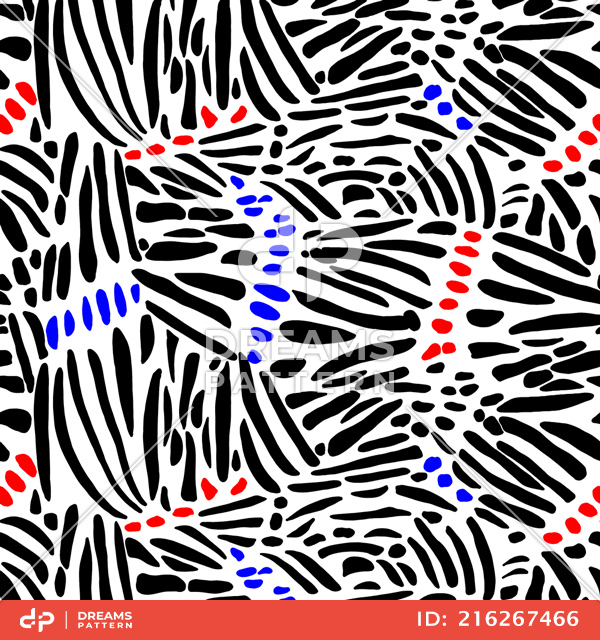 Abstract Animals Print, Seamless Colored Pattern Ready for Textile Prints.