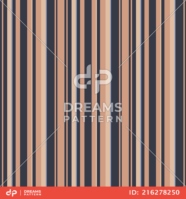 Seamless Colorful Striped Pattern, Lined Design Ready for Textile Prints.