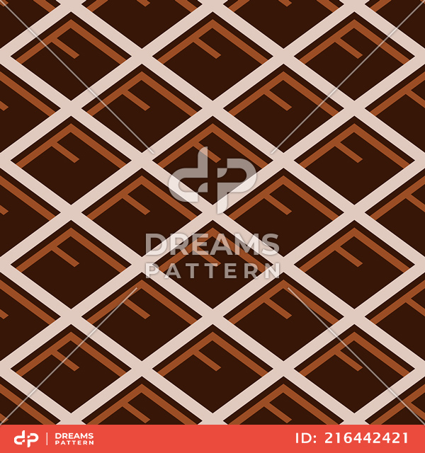 Seamless Geometric Pattern with Slanted Lines Ready for Textile Prints.