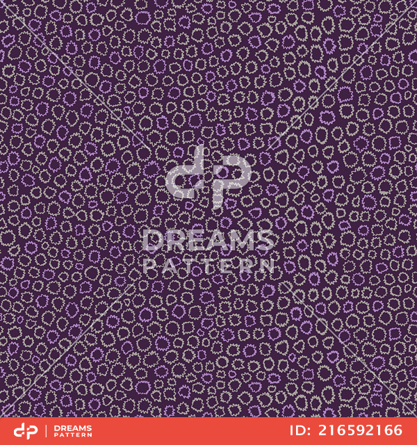 Seamless Geometric Pattern, Colored Abstract of Small Wavy Circles for Textile Prints.