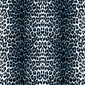 Trendy Seamless Leopard Skin Pattern, Abstract Design with Blue Colors.