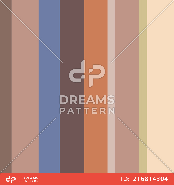 Seamless Multicolor Striped Pattern, Vertical Lined Background Ready for Textile Prints.