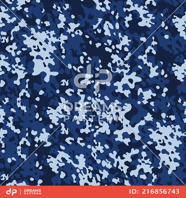 Seamless Army Camouflage, Colored Military Background Ready for Textile Prints.