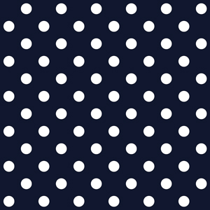 Seamless Pattern with White Polka Dots on Dark Blue, Ready for Textile Prints.
