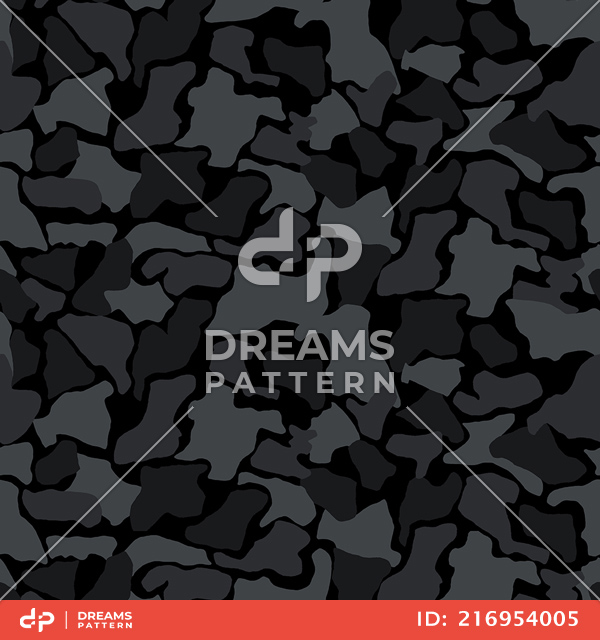 Seamless Army Camouflage, Colored Military Background Ready for Textile Prints.