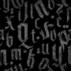 Seamless Gothic Style Pattern, Calligraphy and Lettering Design Ready for Textile.