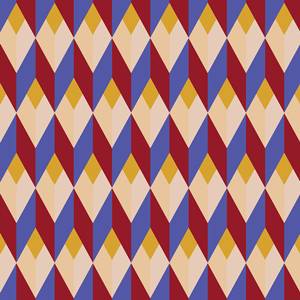 Seamless Abstract Design of Geometrical Shapes. Repeated Pattern for Textile Prints.