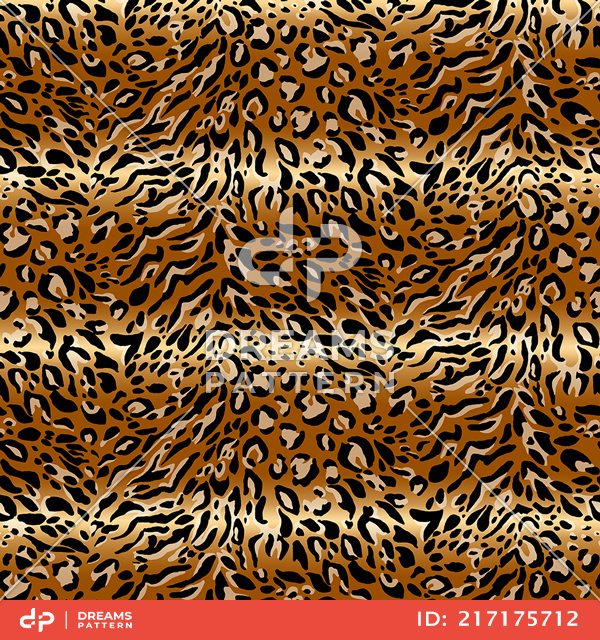 Seamless Leopard Skin Pattern for Textile Prints. Wild Cheetah Repeating Texture.