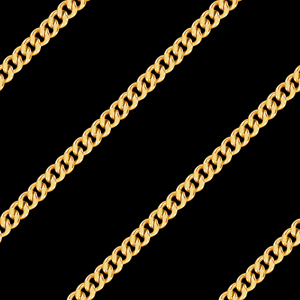 Seamless Diagonal Golden Chains on Black. Repeat Design Ready for Textile Prints.