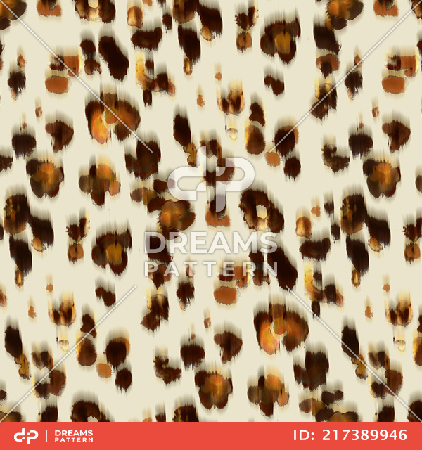 Seamless Leopard Skin Pattern, Repeat Animal Skin Ready for Textile Prints.