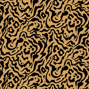 Seamless Tiger Skin Pattern on Brown, Ready for Textile and Fabric Prints.