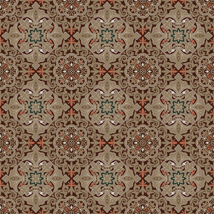 Seamless Ethnic Geometric Motifs, Morocco Arabic Pattern, Traditional Design.