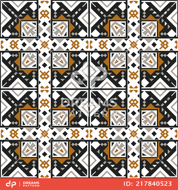 Seamless Geometric Ethnic Pattern, Ready for Carpet, Clothing, Fabric and Textile Prints.