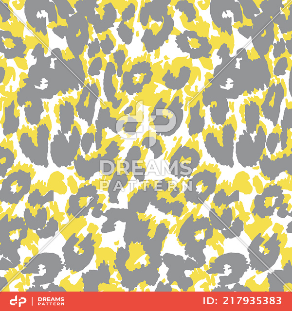 Seamless Animal Skin Leopard Pattern, Animal Fur, Ready for Textile Prints.