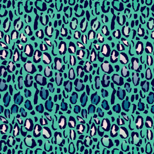 Seamless Colored Animal Skin Pattern, Repeated Leopard Skin Design.