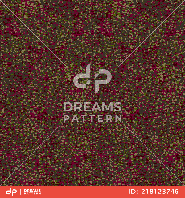 Seamless Camouflage Pattern, Decorative Colorful Dots Ready for Textile Prints.