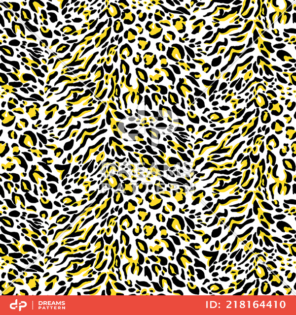 Seamless Leopard Skin Pattern for Textile Prints. Wild Cheetah Repeating Texture.