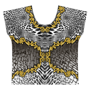 Golden Baroque with Mix Leopard and Snake Skin Ready for Textile Prints.