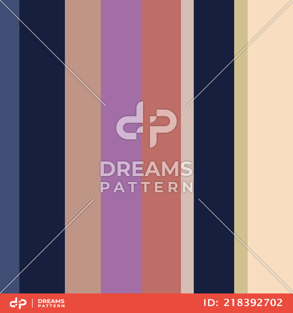 Seamless Multicolor Striped Pattern, Vertical Lined Background Ready for Textile Prints.