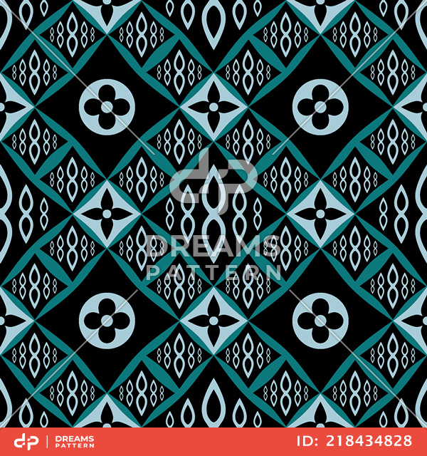 Seamless Colored Geometric Design. Repeated Pattern Ready for Textile Prints.