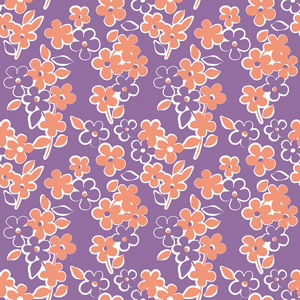 Beautiful Hand Drawn Floral Pattern, Repeated Design Ready for Fills, Wallpaper and Fabric Prints.