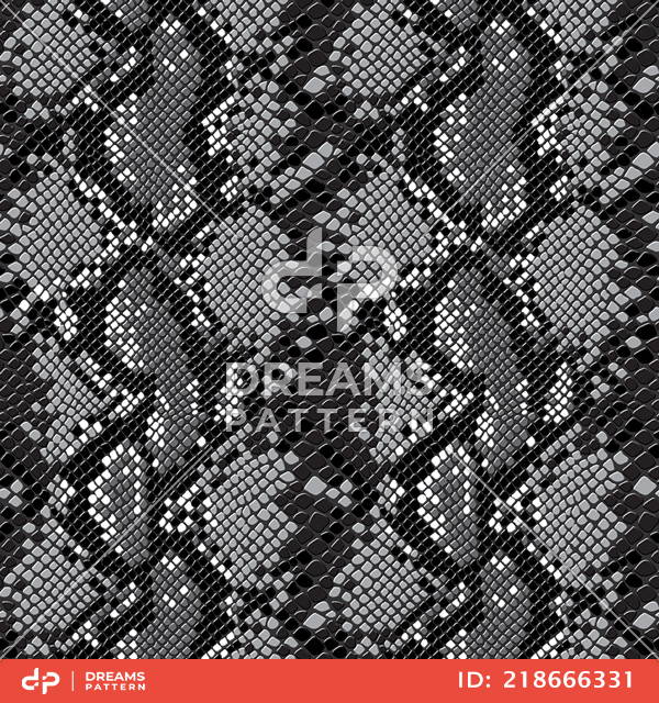 Seamless Snake Skin Pattern, Fashionable Design Ready for Textile Prints.