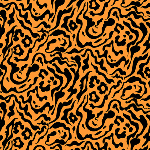 Seamless Colored Tiger Skin Pattern, Ready for Textile and Fabric Prints.