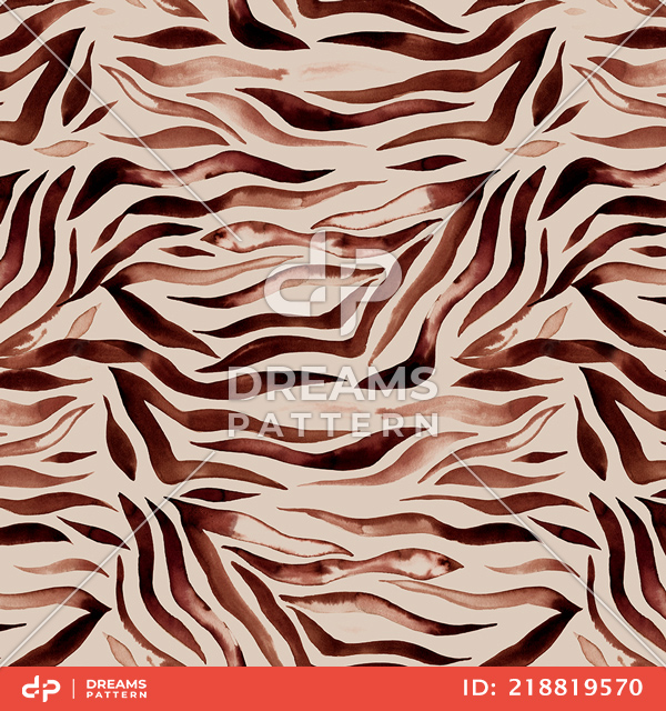 Seamless Animal Skin Pattern, Colored Zebra Skin Ready for Textile Prints.