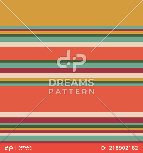 Seamless Colorful Striped Pattern, Lined Design Ready for Textile Prints.