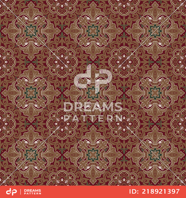 Seamless Ethnic Geometric Motifs, Morocco Arabic Pattern, Traditional Design.