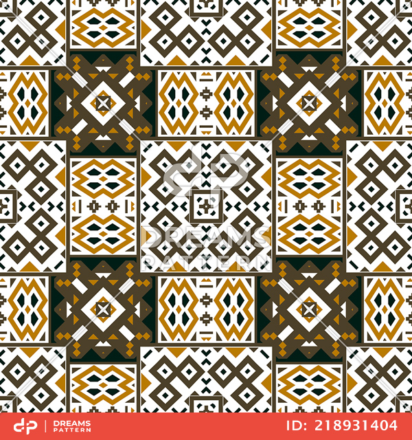 Seamless Geometric Ethnic Pattern, Ready for Carpet, Clothing, Fabric and Textile Prints.