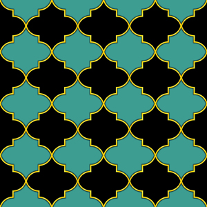 Seamless Luxury Geometric Golden Moroccan Trellis Pattern. Ready for Textile Prints.