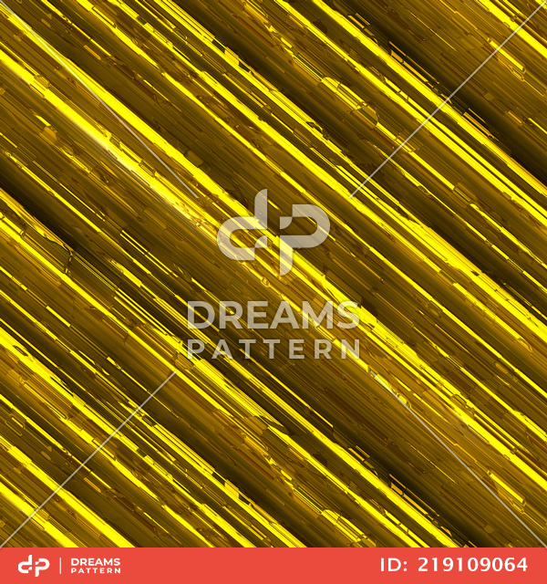 Seamless Digital Illustration Pattern, Abstract 3D Rendering Diagonal Stripes.