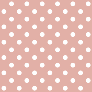 Seamless Pattern with White Polka Dots on Peach Color, Ready for Textile Prints.
