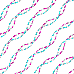 Seamless Pattern of Colorful Ropes Designed with diagonal Form.