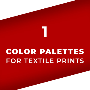 Set 01 Color Palettes for Textile Prints. Tints and Shades Chart, Colors Guide Swatches.